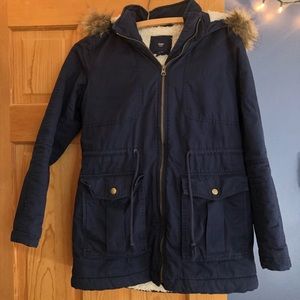 Gap Parka with faux fur trim